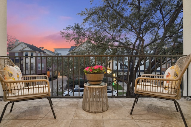 view of patio / terrace featuring a balcony