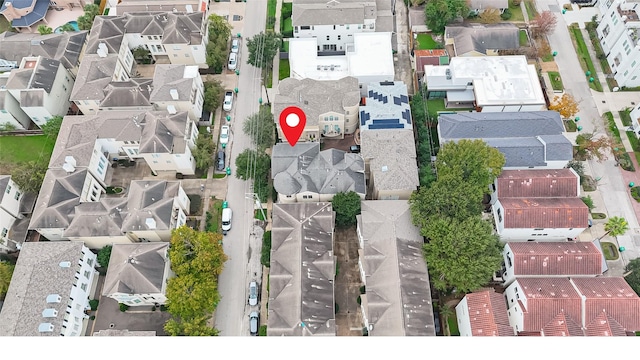 drone / aerial view featuring a residential view