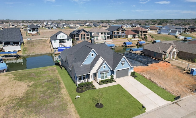 bird's eye view with a residential view