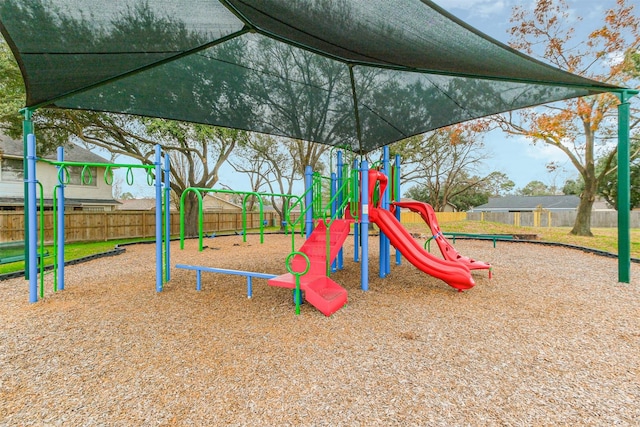 community playground featuring fence