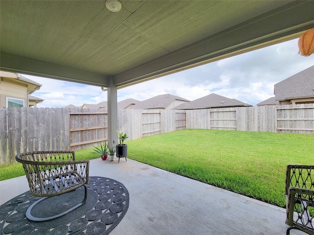 view of patio / terrace featuring a fenced backyard