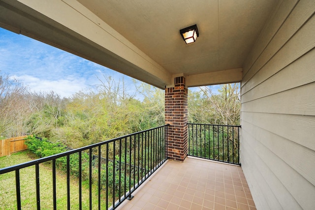 view of balcony