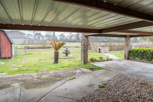 view of patio / terrace with fence