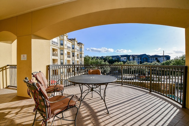 view of balcony