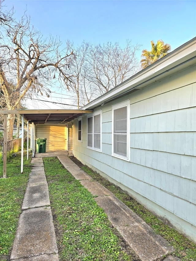 view of side of home