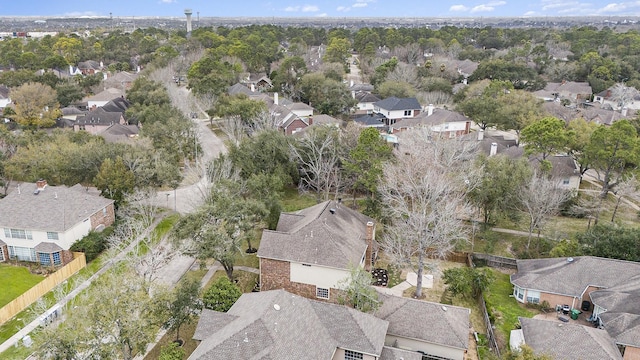 aerial view featuring a residential view