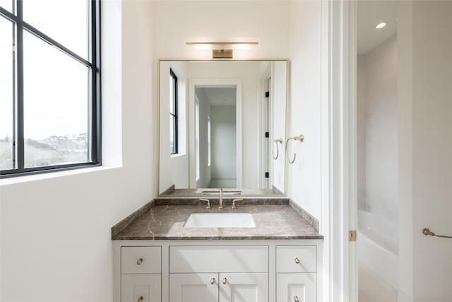 bathroom with vanity