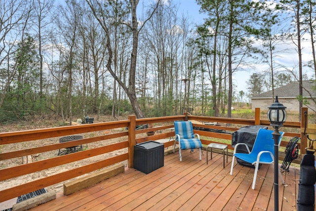 view of wooden terrace