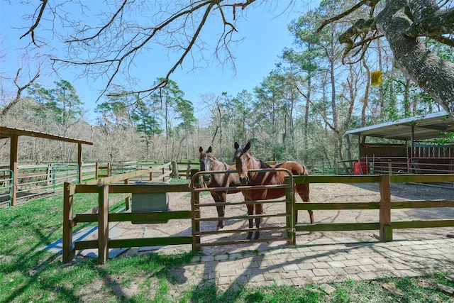 view of stable