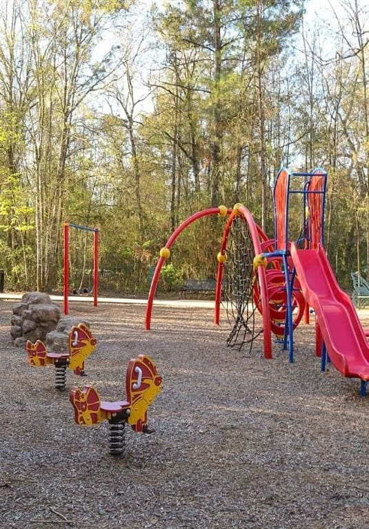 view of community jungle gym