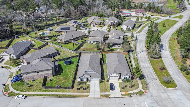 aerial view featuring a residential view