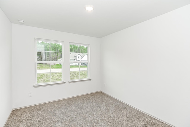 view of carpeted empty room