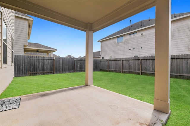 view of patio / terrace featuring a fenced backyard