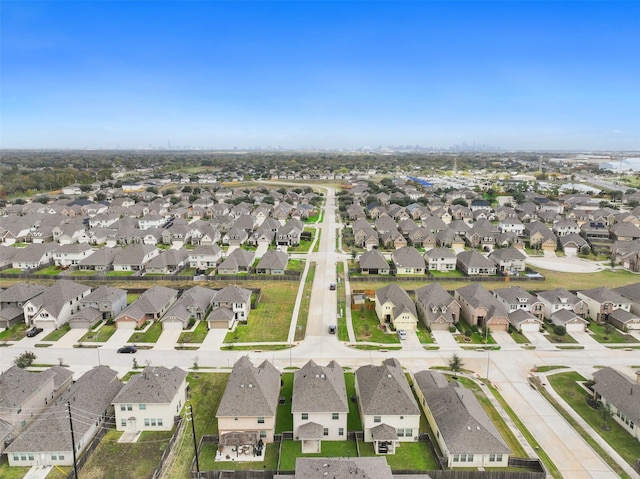 bird's eye view featuring a residential view