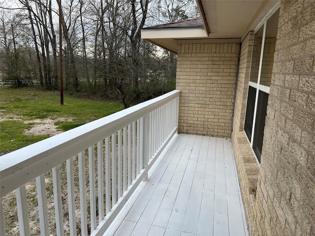 view of balcony