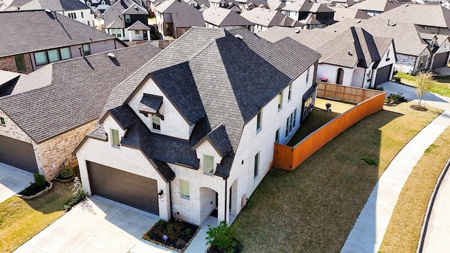 bird's eye view featuring a residential view