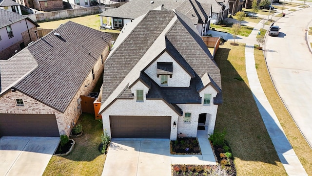 drone / aerial view featuring a residential view