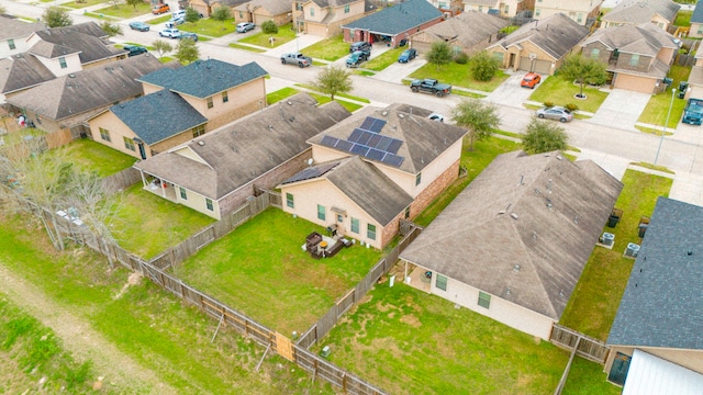 bird's eye view featuring a residential view