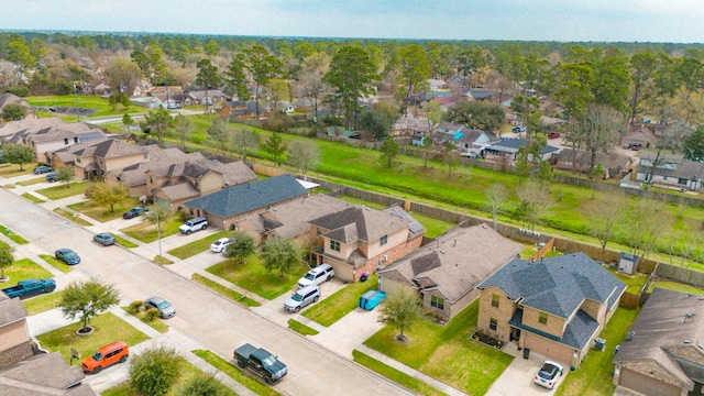 bird's eye view with a residential view