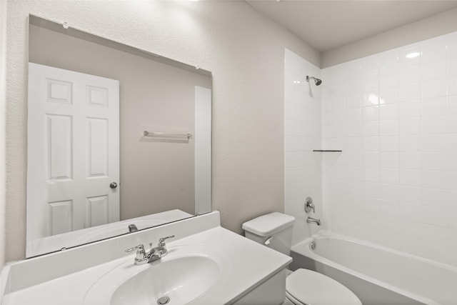 19126 Hazel Firs Ln, Magnolia, TX 77355 - bathroom with toilet, bathing tub / shower combination, and vanity