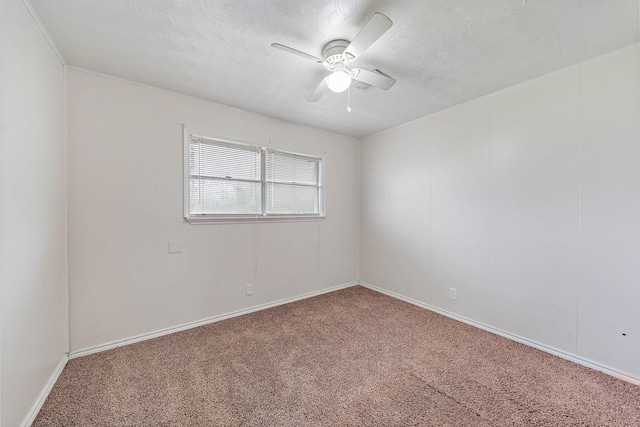 3230 Virginia St, La Marque, TX 77568 - carpeted empty room with ceiling fan and baseboards