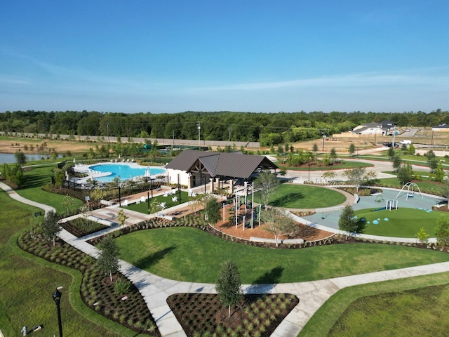 birds eye view of property