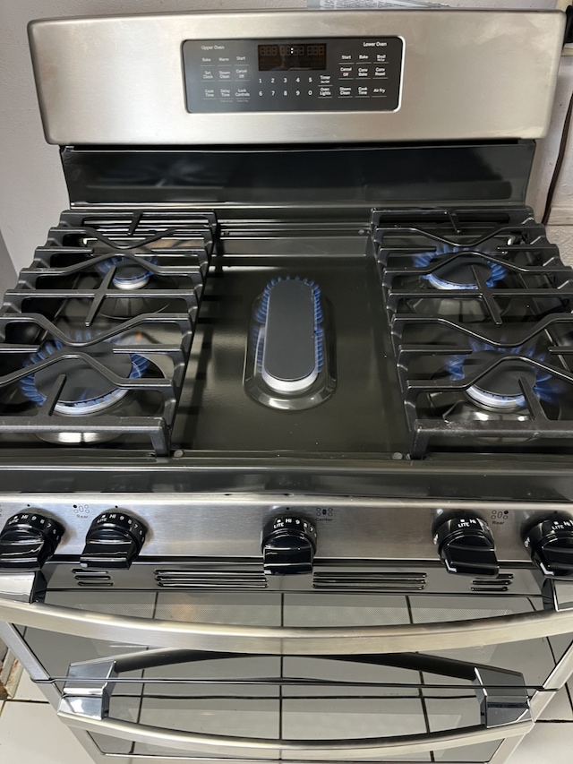 interior details featuring gas stove