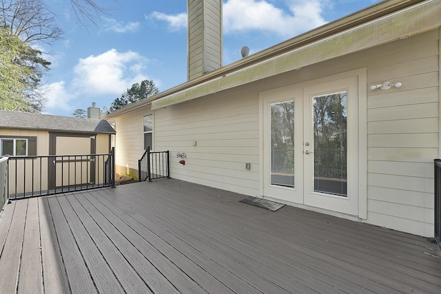 3520 White Oak Point Dr, Conroe, TX 77304 - deck featuring french doors