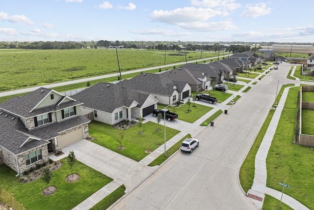 drone / aerial view featuring a residential view