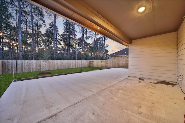 view of patio / terrace with a fenced backyard