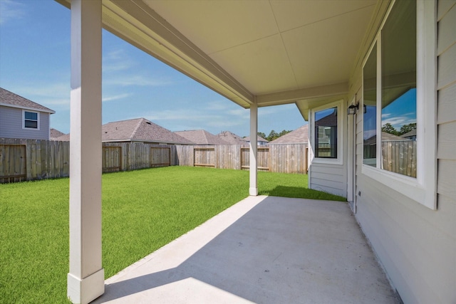 view of patio / terrace featuring a fenced backyard