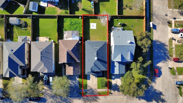 birds eye view of property featuring a residential view