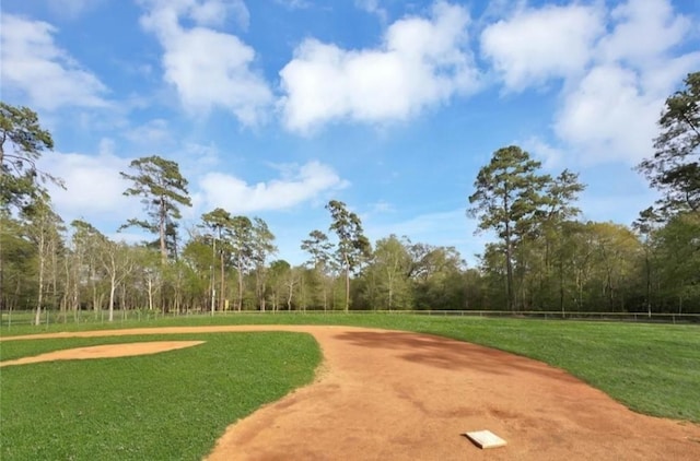 surrounding community featuring a lawn