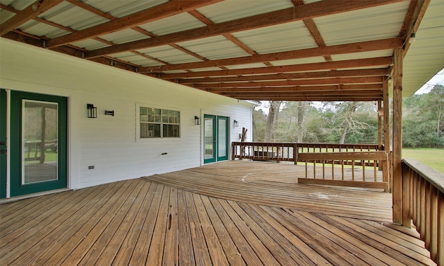 view of wooden terrace