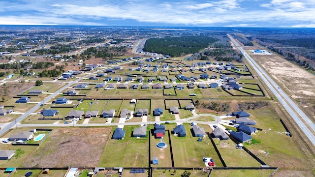 drone / aerial view featuring a residential view