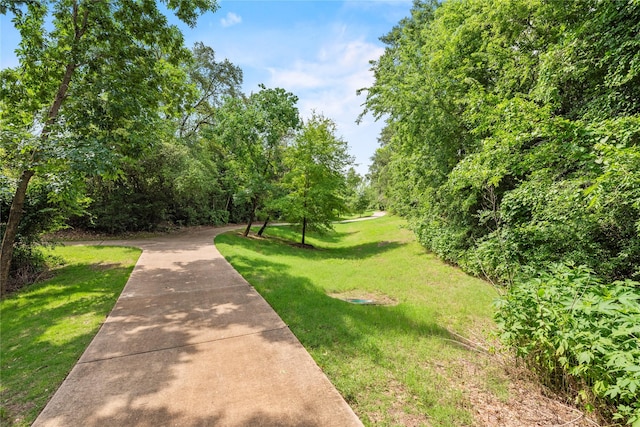 surrounding community featuring a yard