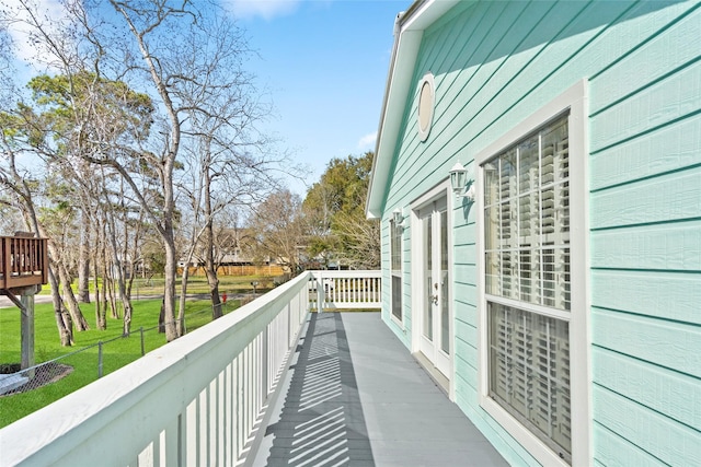 view of balcony