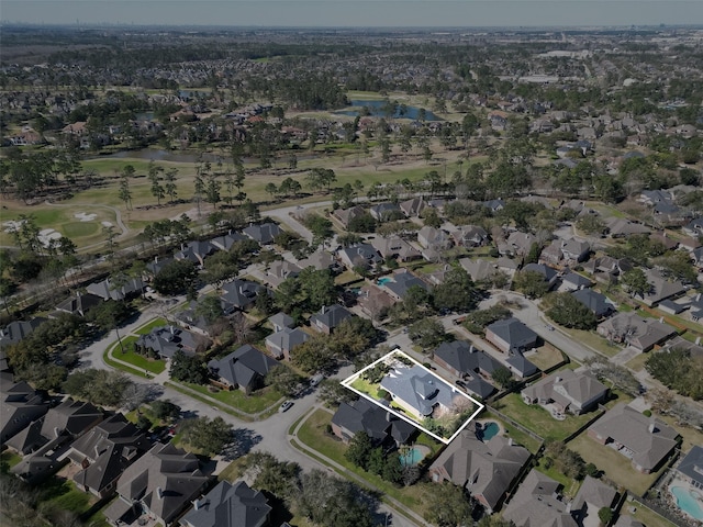 birds eye view of property featuring a residential view