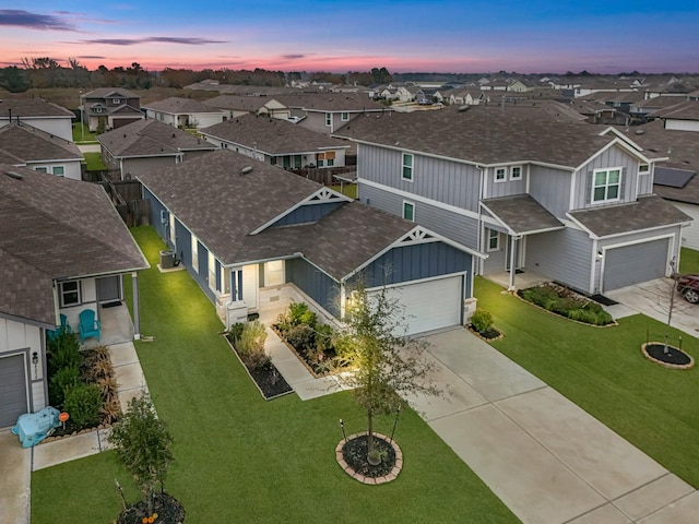 bird's eye view featuring a residential view