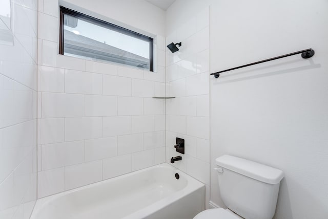 full bathroom with shower / bathtub combination and toilet