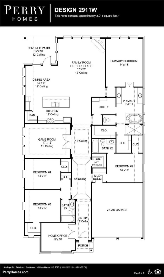 21207 Palm Arbor Dr, Cypress, TX 77433 - view of home floor plan