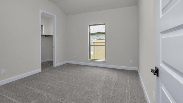 21207 Palm Arbor Dr, Cypress, TX 77433 - carpeted spare room with baseboards and vaulted ceiling