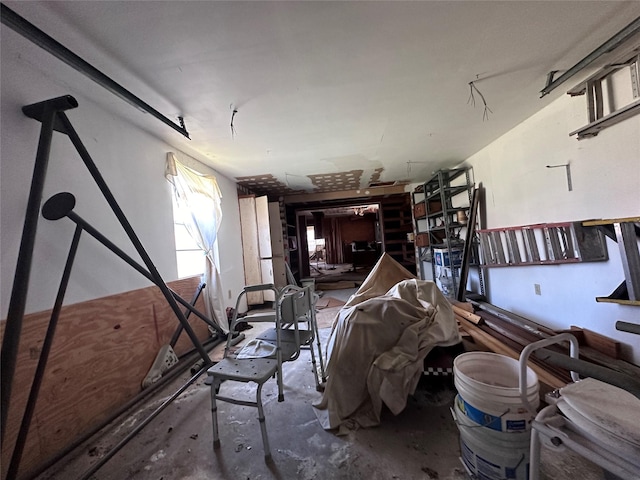 miscellaneous room featuring concrete floors