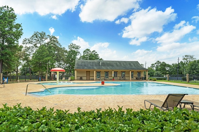 18823 Cypress Meadow Ct, Magnolia, TX 77355 - community pool featuring fence and a patio area