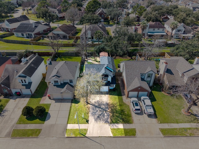 bird's eye view featuring a residential view