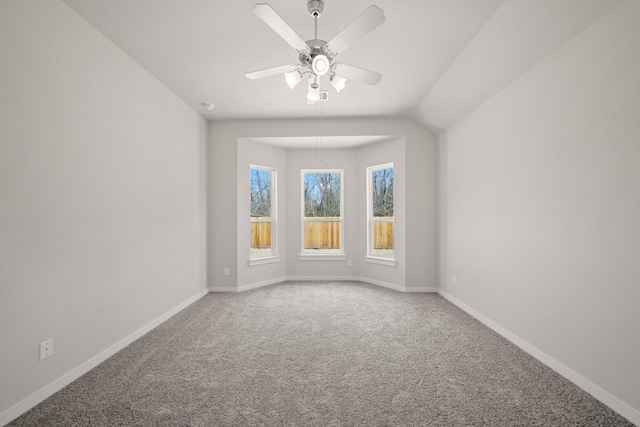 289 Galant Fox Way, New Caney, TX 77357 - spare room with carpet floors, a ceiling fan, and baseboards