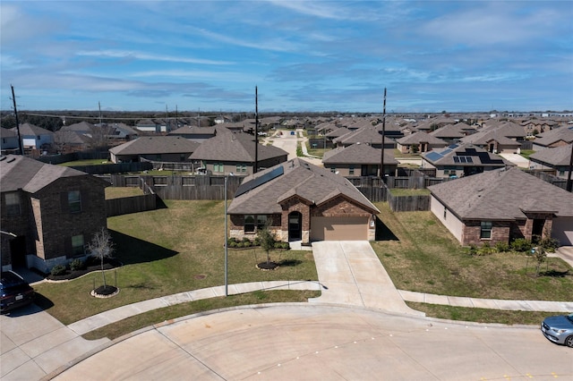 birds eye view of property featuring a residential view