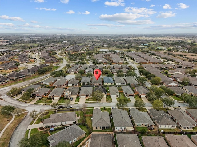 bird's eye view featuring a residential view