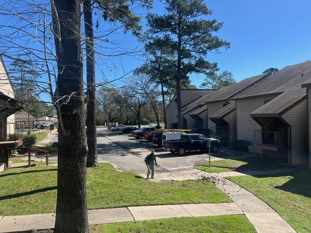 view of road with sidewalks