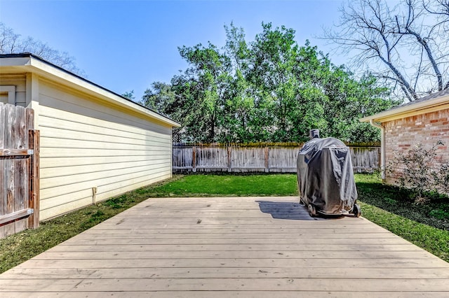 deck with fence